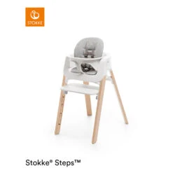 Chaise Steps™ Blanc / Naturel De Stokke® -Mini Moomes Soldes 01005642 3