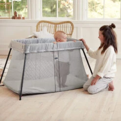 Lit Parapluie Light Argent De BabyBjörn -Mini Moomes Soldes 01012203 8