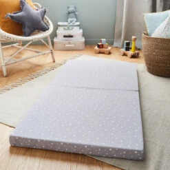 Matelas De Voyage Imprimé Etoile 60 X 120 Cm De P'tit Lit -Mini Moomes Soldes 01063063 5