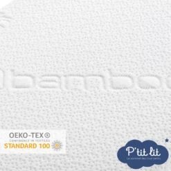 Matelas De Couffin Bambou Ecru De P'tit Lit -Mini Moomes Soldes 01063064 4