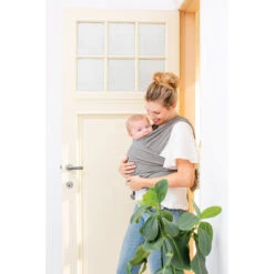 Écharpe De Portage Tricot-Slen Organic Extensible Bio Taupe 540 Cm De Babylonia -Mini Moomes Soldes 01067841 3