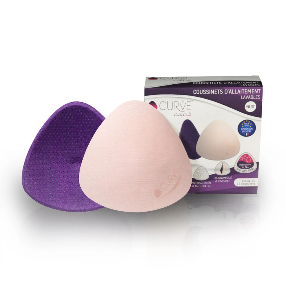 2 Coussinets D'allaitement Curve Lavable Nuit Essentiel De CURVE By Cache Coeur 1 2 Coussinets D'allaitement Curve Lavable Nuit Essentiel De CURVE By Cache Coeur