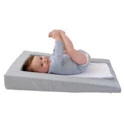 Matelas à Langer Douillet 2en1 Gris Chiné De Candide -Mini Moomes Soldes 01094336 5