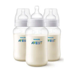 Lot De 3 Biberons Anti-colic Transparent 330 Ml De Philips AVENT