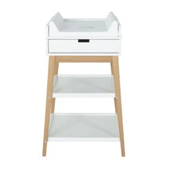 Table à Langer Hip Avec Tiroir Blanc / Naturel De Quax -Mini Moomes Soldes 01109145 3