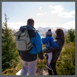 Sac à Dos à Langer Le Sancy Smokey De Babymoov -Mini Moomes Soldes 01109376 7