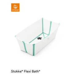 Baignoire Flexi Bath™ Bouchon Thermique Blanc/aqua De Stokke®