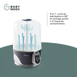 Stérilisateur Turbo Pure - Sèche-Biberons De Babymoov -Mini Moomes Soldes 01112534 3