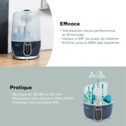 Stérilisateur Turbo Pure - Sèche-Biberons De Babymoov -Mini Moomes Soldes 01112534 4