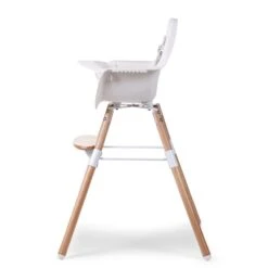 Chaise Haute Evolu 2 + Arceau Naturel/Blanc De Childhome -Mini Moomes Soldes 01115616 3