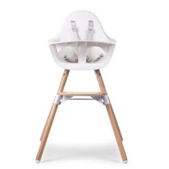 Chaise Haute Evolu 2 + Arceau Naturel/Blanc De Childhome -Mini Moomes Soldes 01115616 4