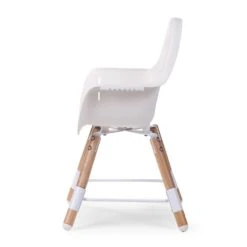 Chaise Haute Evolu 2 + Arceau Naturel/Blanc De Childhome -Mini Moomes Soldes 01115616 6