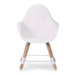 Chaise Haute Evolu 2 + Arceau Naturel/Blanc De Childhome -Mini Moomes Soldes 01115616 7