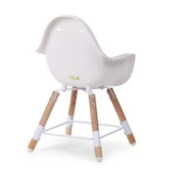 Chaise Haute Evolu 2 + Arceau Naturel/Blanc De Childhome -Mini Moomes Soldes 01115616 8