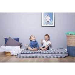 Tapis/Matelas De Sol Blue Stripes De Babytolove -Mini Moomes Soldes 01115886 8