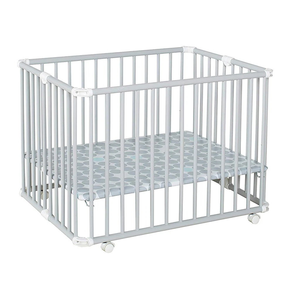 Parc Pliable Lucilee Petit Modèle Gris Pois Gris De Geuther 2 Parc Pliable Lucilee Petit Modèle Gris Pois Gris De Geuther – Image 2