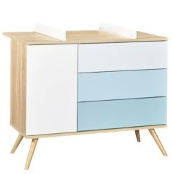 Seventies Dispositif à Langer Chêne Doré De Sauthon Baby's Sweet Home -Mini Moomes Soldes 01124322 3