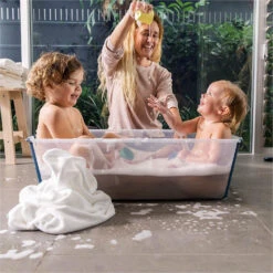 Baignoire Flexi Bath™ XL Transparent Bleu De Stokke® -Mini Moomes Soldes 01125189 6