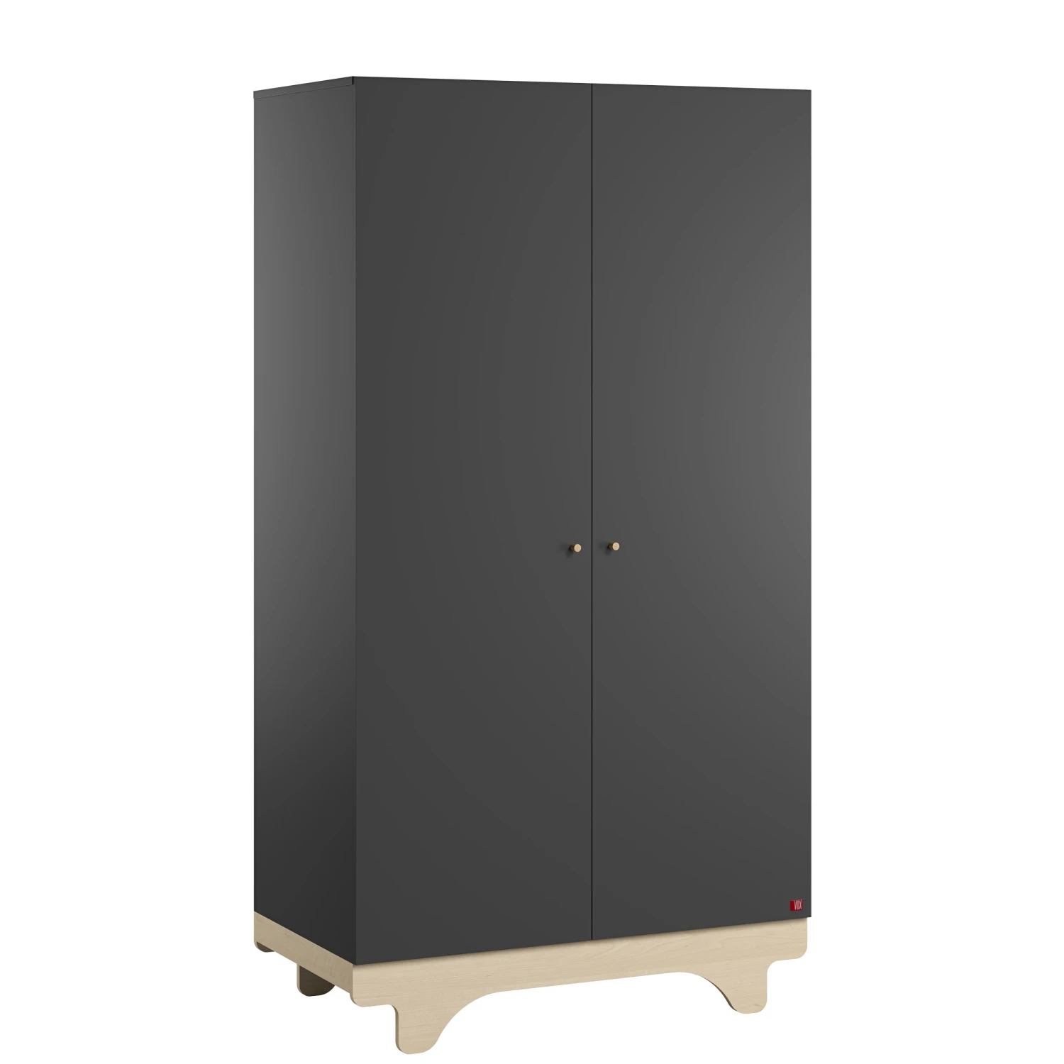 Playwood Armoire 2 Portes Graphite/Bois De Vox 1 Playwood Armoire 2 Portes Graphite/Bois De Vox