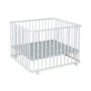 Parc Pliable Lucilee+ Blanc Pois Gris De Geuther