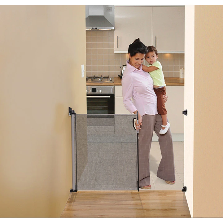 Barrière De Sécurité Rétractable 0-140 Cm Gris De Dreambaby 2 Barrière De Sécurité Rétractable 0-140 Cm Gris De Dreambaby – Image 2