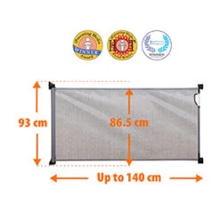 Barrière De Sécurité Rétractable 0-140 Cm Gris De Dreambaby 8 Barrière De Sécurité Rétractable 0-140 Cm Gris De Dreambaby -Mini Moomes Soldes 01140819 3