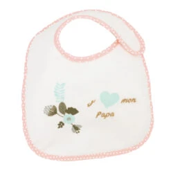 Lot De 7 Bavoirs Naissance Baby Love Fille De Trois Kilos Sept -Mini Moomes Soldes 01141143 4