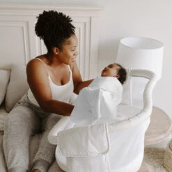 Berceau Pivotant 360° BassiNest® Premiere Blanc De Halo -Mini Moomes Soldes 01145484 10