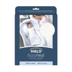 Drap Housse BassiNest® Blanc De Halo -Mini Moomes Soldes 01145485 4