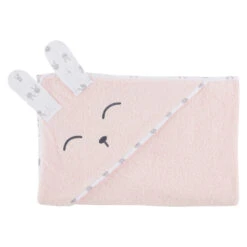 Cape De Bain Lapin Câlin Rose Primrose De P'tit Bisou -Mini Moomes Soldes 01147258 3