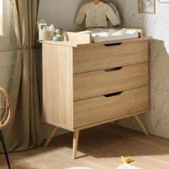 Sixties Commode 3 Tiroirs Bois De Sauthon Baby's Sweet Home -Mini Moomes Soldes 01148040 3