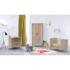 Sixties Armoire 2 Portes Bois De Sauthon Baby's Sweet Home -Mini Moomes Soldes 01148041 3