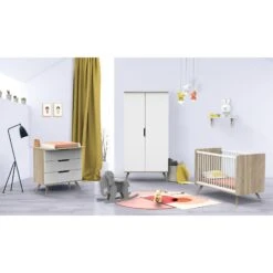 Sixties Dispositif à Langer Blanc De Sauthon Baby's Sweet Home -Mini Moomes Soldes 01148044 3