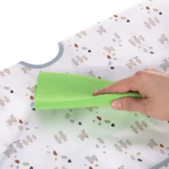 LÄSSIG Lot De 2 Bavoirs Manches Longues Avec Poche Tiny Farmer Mouton De Lässig -Mini Moomes Soldes 01149866 3