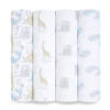 Lot De 4 Maxi-Langes Mousseline Natural History De Aden + Anais Essentials
