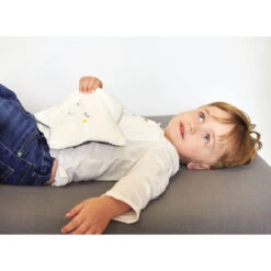 Mon étoile Relax Bouillotte Graines De Lin Blanc/Gris De Candide -Mini Moomes Soldes 01151288 5