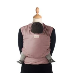 Écharpe De Portage Tricot-Slen Organic Extensible Bio Bois De Rose De Babylonia