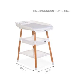 Evolux Table à Langer Naturel Blanc De Childhome -Mini Moomes Soldes 01154765 10