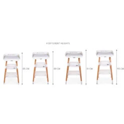 Evolux Table à Langer Naturel Blanc De Childhome -Mini Moomes Soldes 01154765 11