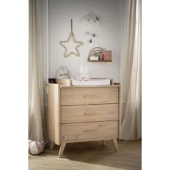 Arty Commode 3 Tiroirs Chêne Suave De Sauthon Baby's Sweet Home -Mini Moomes Soldes 01156298 4