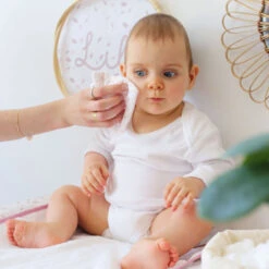 Rose & Lili Lot De 6 Lingettes Lavables Rose De Trois Kilos Sept -Mini Moomes Soldes 01156640 3