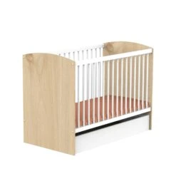Alice Lit Bébé Blanc Et Bois 60 X 120 Cm De Sauthon Baby's Sweet Home -Mini Moomes Soldes 01159565 3