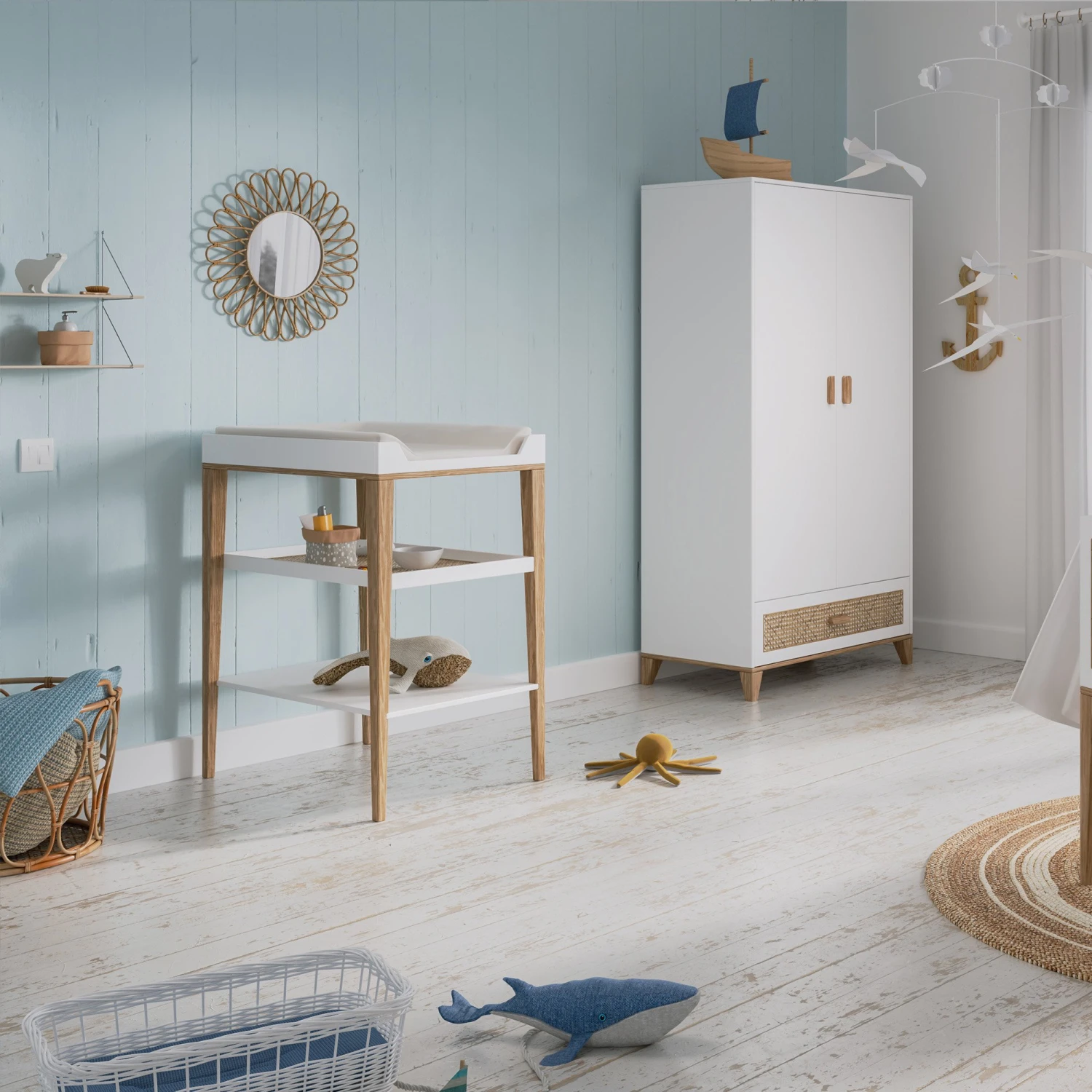 Nami Table à Langer Neige De Théo 2 Nami Table à Langer Neige De Théo – Image 2