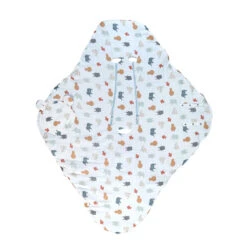Mix & Match Couverture Promenade Mousseline Bio Jungle De Noukies -Mini Moomes Soldes 01165100 3