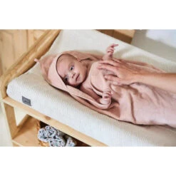 River Knit Housse De Matelas à Langer Blanc Crème 50 X 70 Cm De Jollein -Mini Moomes Soldes 01166567 5