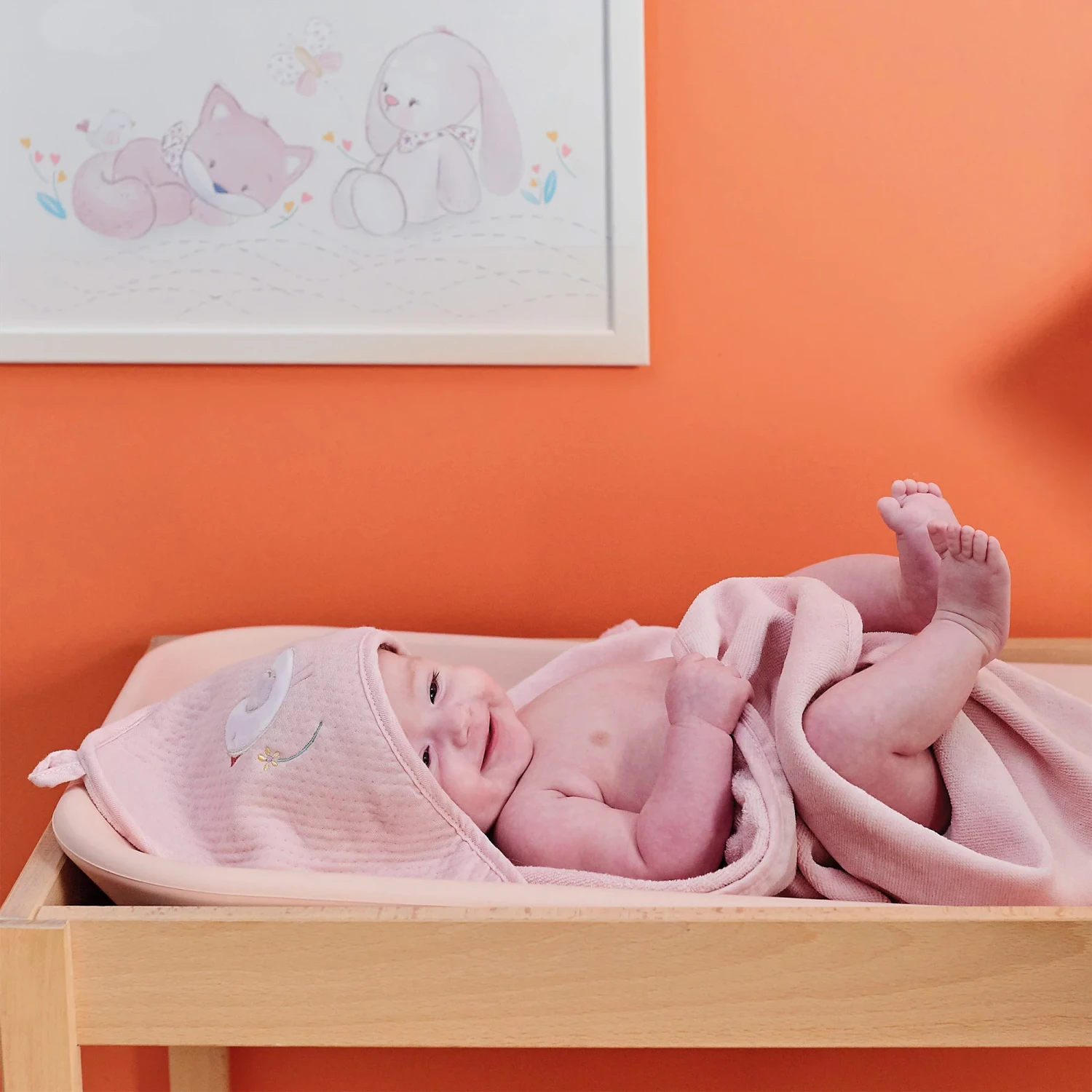 Alice & Pomme Cape De Bain Et Gant 75 X 75 Cm De Nattou 3 Alice & Pomme Cape De Bain Et Gant 75 X 75 Cm De Nattou – Image 3