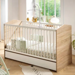 Cabanon Tiroir De Lit 70x140 Blanc De Sauthon Baby's Sweet Home -Mini Moomes Soldes 01169818 4