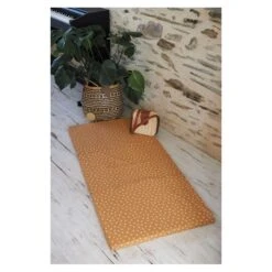 Matelas Bébé Pliant 3 Parties Camel Fleuri 60 X 120 Cm De Candide -Mini Moomes Soldes 01173101 7