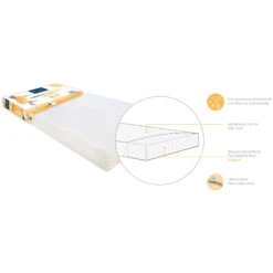 Matelas Essentiel 60x120 Blanc 60 X 120 Cm De Candide -Mini Moomes Soldes 30755944 1