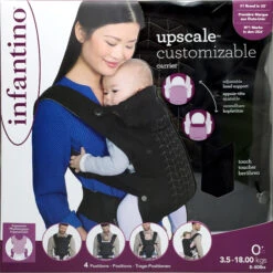 Porte Bébé Customizable Noir De Infantino -Mini Moomes Soldes 72735863 1